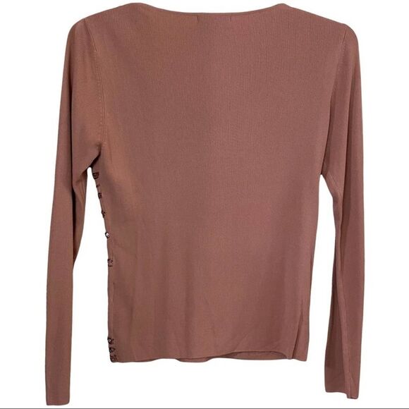 Pierri New York Sequins V-Neck Sweater Size Large - Picture 4 of 6